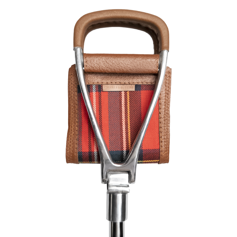 Tan Leather Royal Stewart Adjustable Shooting Stick Seat