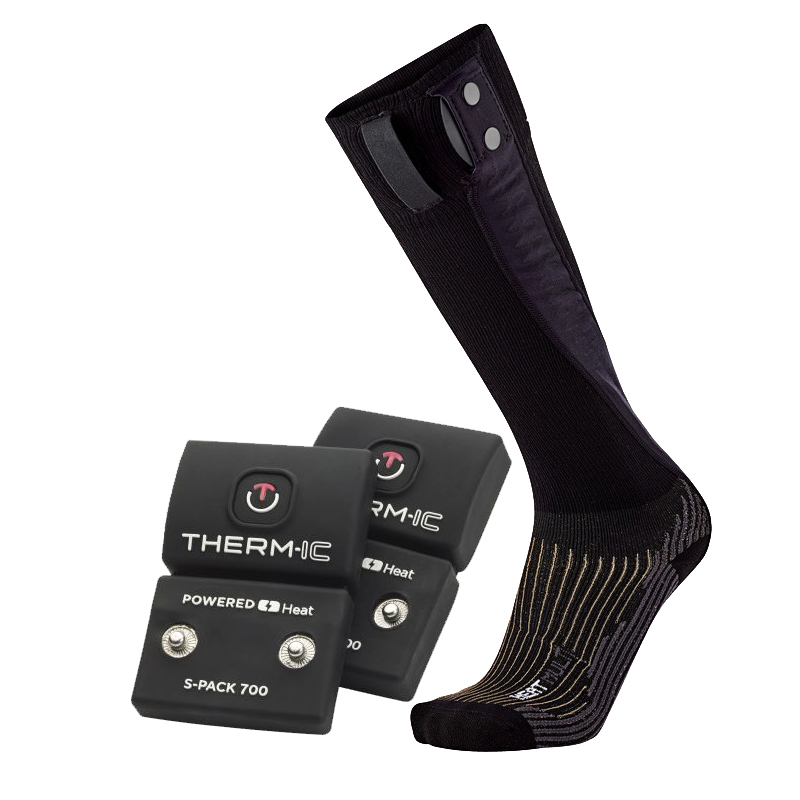 Therm-IC Powersock Multi Heat Heated Sock Double Set with S-Pack 700 Battery