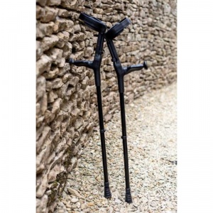 Cool Crutches Black Height Adjustable Crutches (Pair)