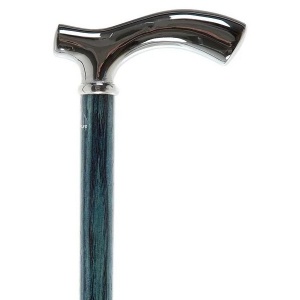 Blue Ash Cane with Chrome Fritz Handle