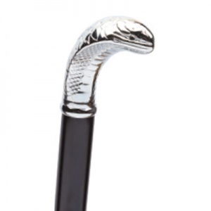 Cobra Handle Chrome Dress Cane