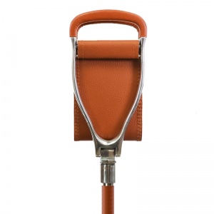 Tan Leather Adjustable Shooting Stick Seat