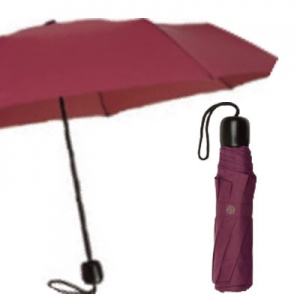 Ziggy Mini Compact Folding Umbrella (Rich Burgundy)