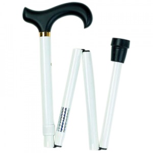Derby Handle Adjustable Folding White Cane for the Blind