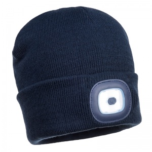 Portwest B029 Navy LED Beanie Hat