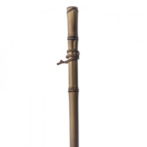 Traditional Natural Bamboo Country Walking and Hiking Staff with Wrist Strap