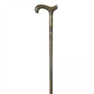 Gents' Beech Derby Green Walking Stick with Spiral