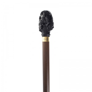 Black Cocker Spaniel Hardwood Cane