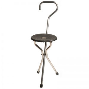 Black Crook Trio Folding Seat Stick