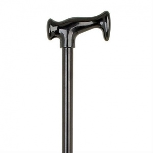 Black Escort Extra-Strong Crutch-Handle Walking Stick