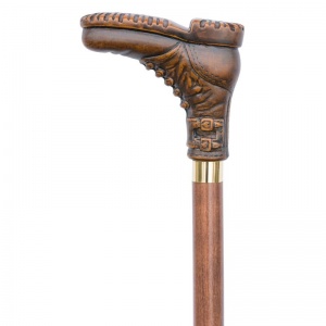 Brown Boot Novelty Walking Cane