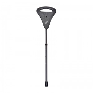 Black Adjustable Flipstick Walking Seat Stick