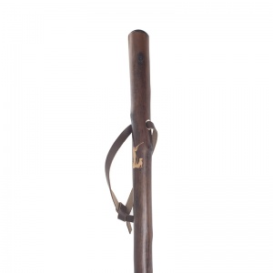 Chestnut Hiking Staff with Hunter Carving