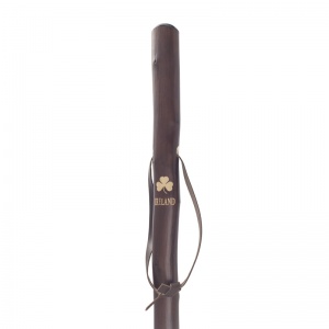 Chestnut Hiking Staff with Irish Shamrock