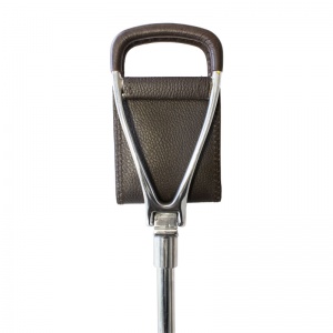 Brown Leather Adjustable Shooting Stick Seat