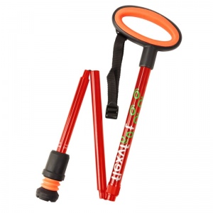 Flexyfoot Red Folding Walking Stick