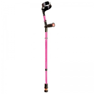Flexyfoot Standard Pink Soft Grip Closed Cuff Crutch (Single)