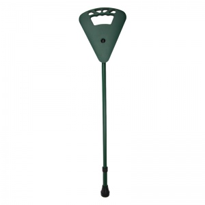 Adjustable Green Mono Flipstick Seat Walking Stick