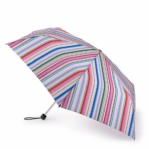 Fulton Superslim 2 Ultra-Compact Lightweight Umbrella (Funky Stripe)