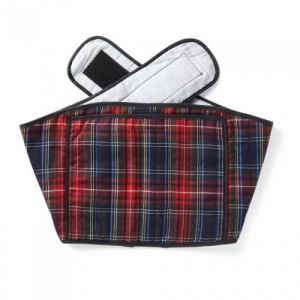 Hotties Blue Tartan Heated Back Wrap
