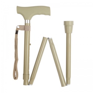 Height-Adjustable Folding Sage Silicone Crutch Handle Walking Stick