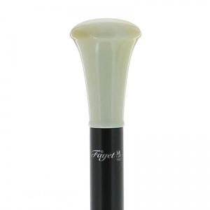 Imitation Ivory Handle Beechwood Capstick Cane
