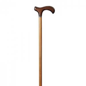 Light Brown Melbourne Derby Walking Cane with Dark Brown Handle
