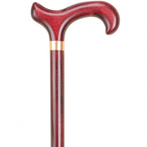 Mahogany Derby Handle Wooden Walking Stick