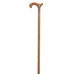 Mini Derby Light Scorched Beech Walking Stick