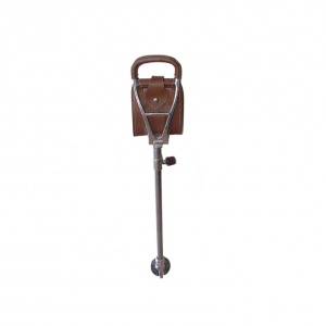 Adjustable Shooting Stick with Brown Seat