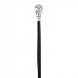 Silver-Plated Twisted Cap Cane