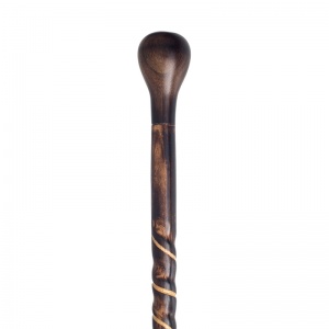 Spiral Knob Handle Twisted Beech Wooden Walking Stick