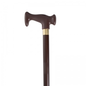 Brown Escort Crutch Handle Wooden Walking Stick