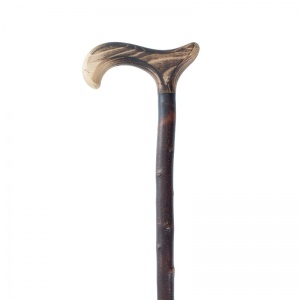Blackthorn and Beech Derby Handle Walking Stick