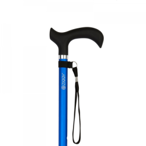 Ziggy Derby Handle Adjustable Walking Stick (Blue)