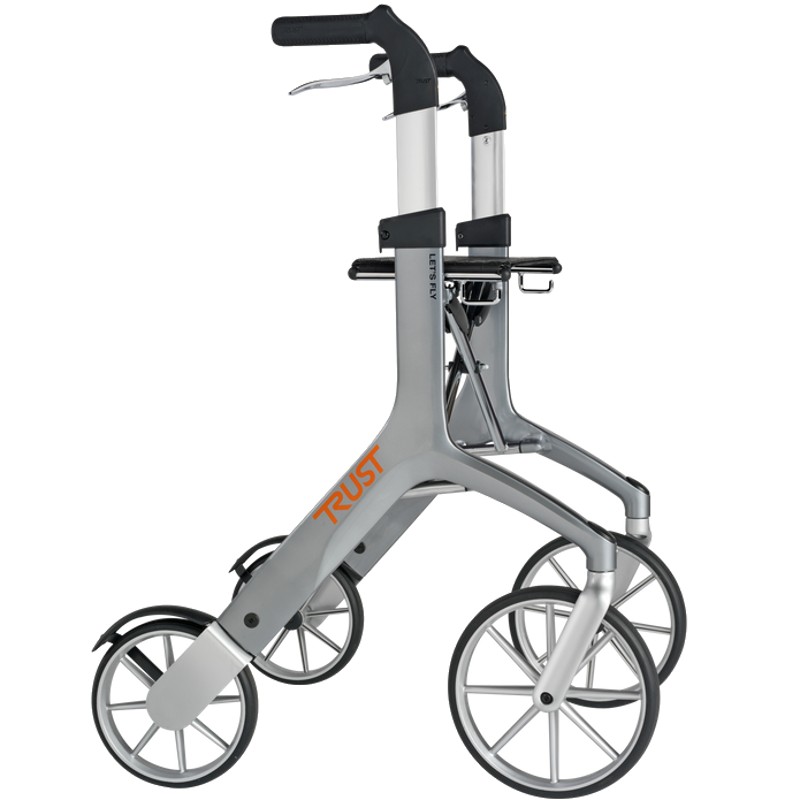 Trust Care Let's Fly Lightweight Folding Seat Rollator (Graphite Grey)