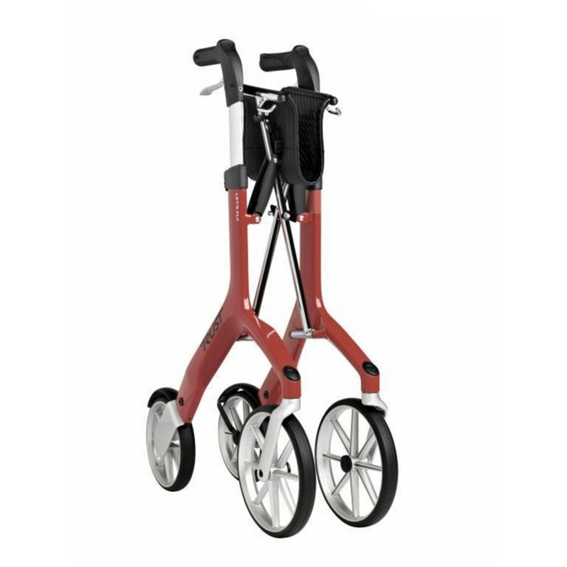 Trust Care Let's Fly Lightweight Folding Seat Rollator (Red)