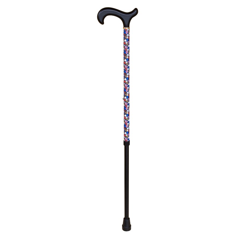 Union Jack 'Crowning Glory' Adjustable Derby Walking Cane