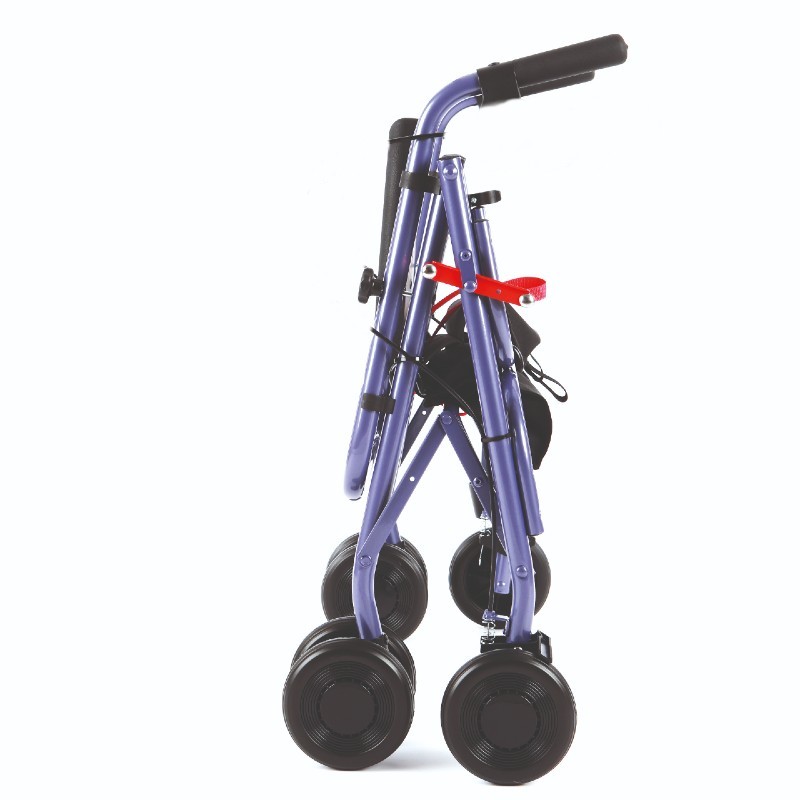 Uniscan Freeway 4-Wheel Walker with Pressure Brake (Burgundy)