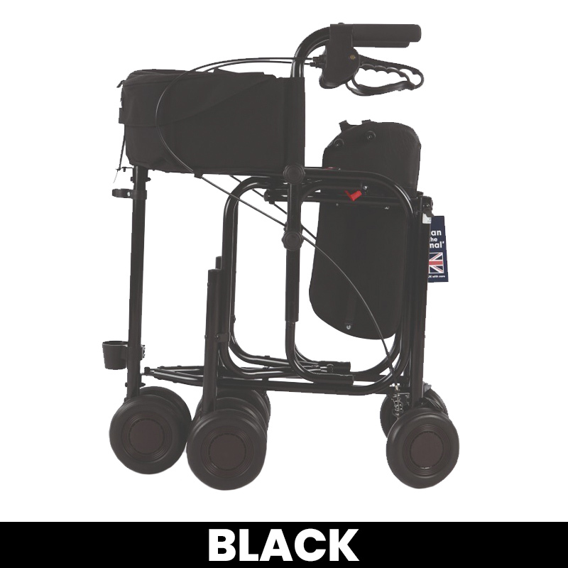 Uniscan Triumph Plus 5-Wheel Walker with Lever Brake (Black)