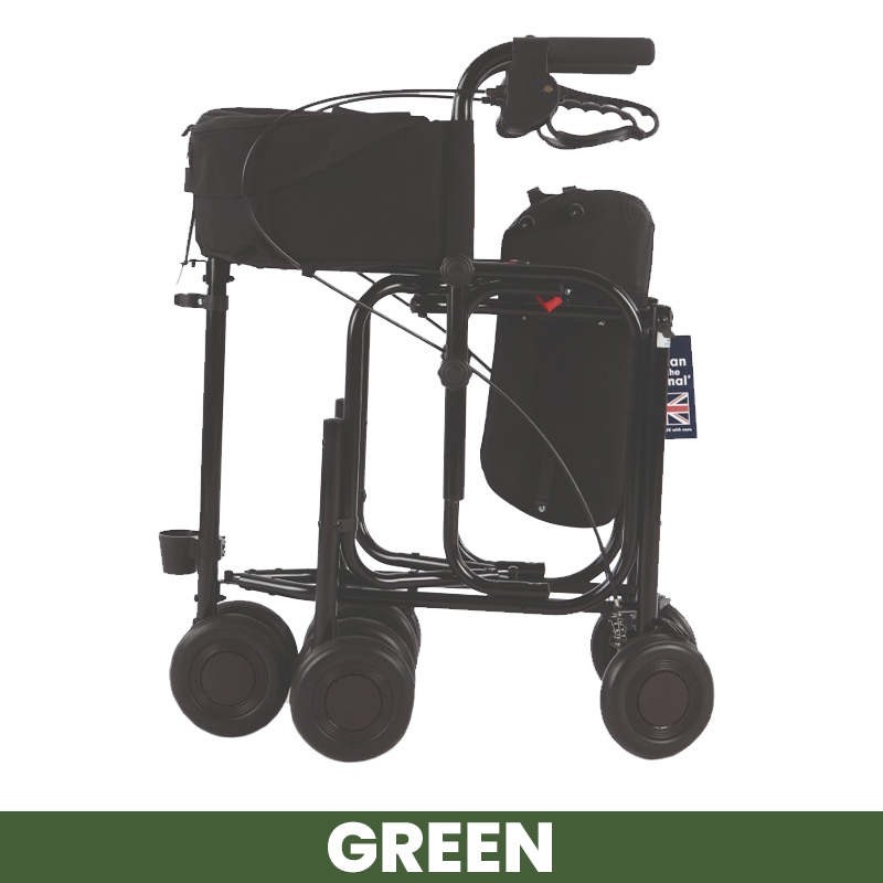 Uniscan Triumph Plus 5-Wheel Walker with Lever Brake (Green)