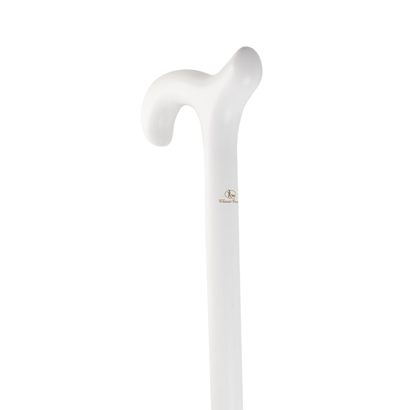 White Beech Derby Handle Walking Cane for the Blind and Partially Sighted