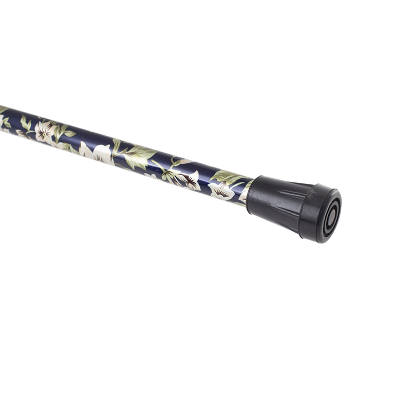 Derby Tea Party Extending Dark Blue Floral Cane