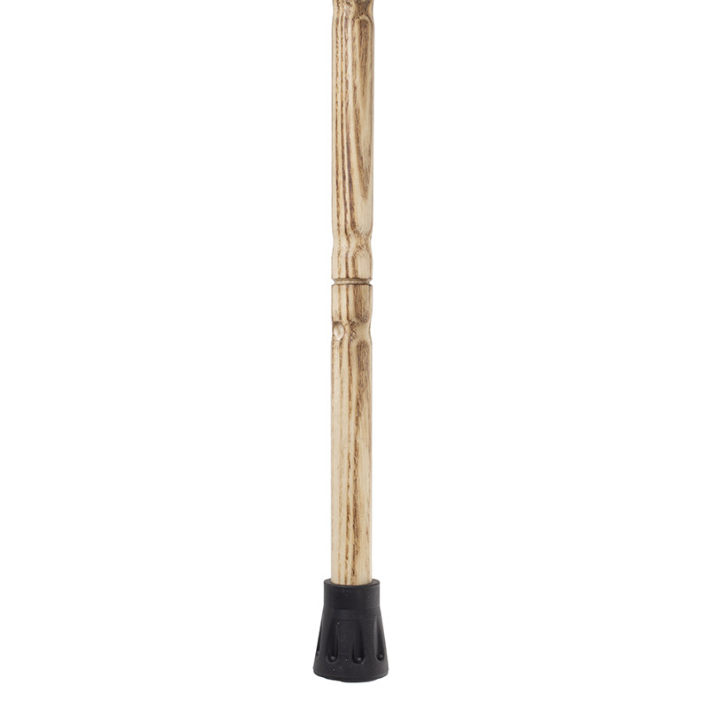 Bamboo Ringed Acacia Crook Handle Walking Stick