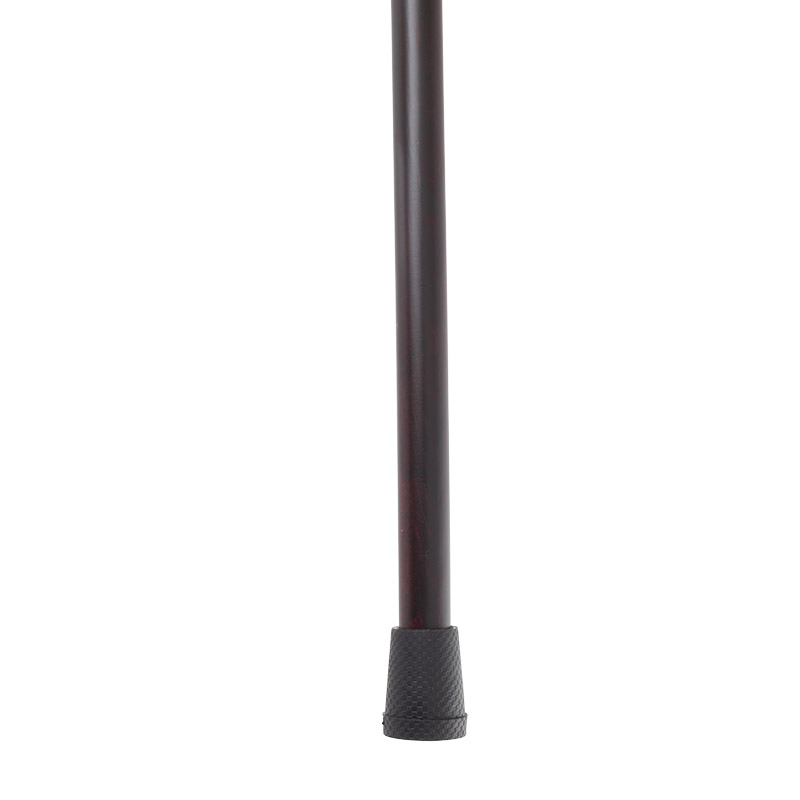 Gents' Beech Derby Burgundy Walking Stick with Spiral