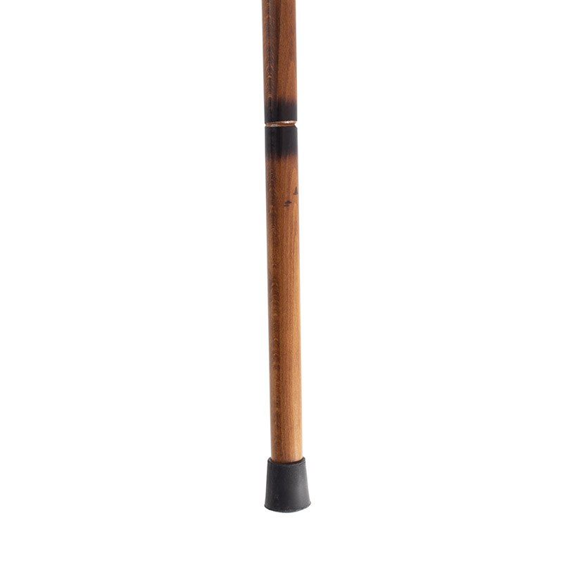 Stained Beech Crook Handle Walking Stick