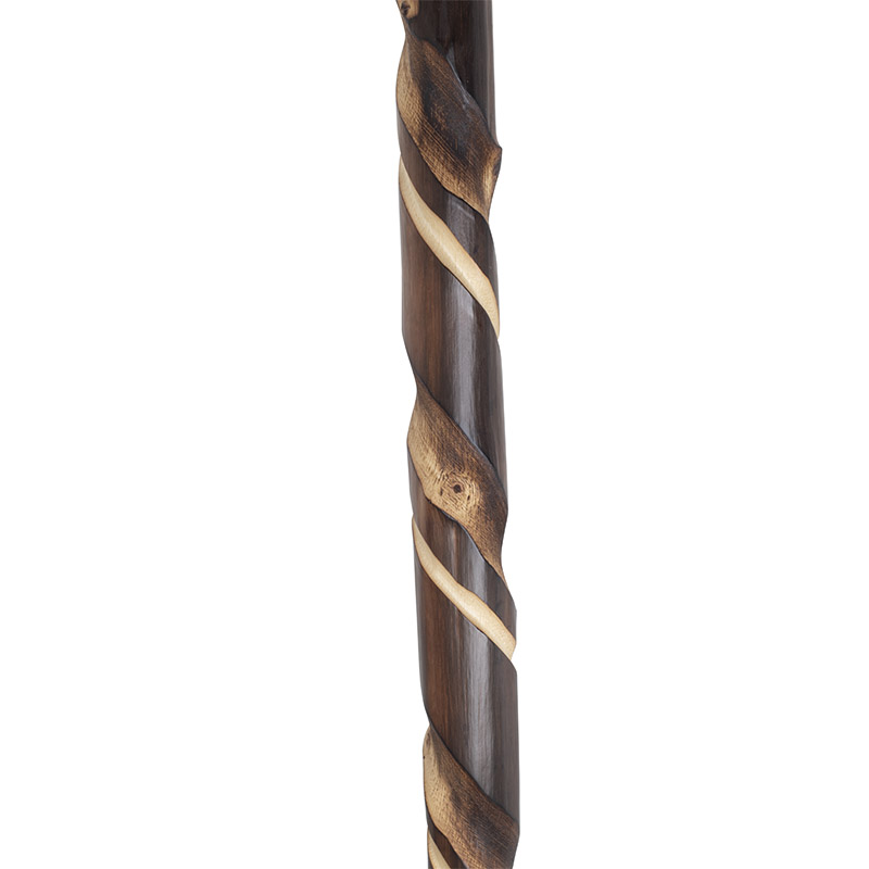 Chestnut Scorched Shepherd's Crook with Double Spiral