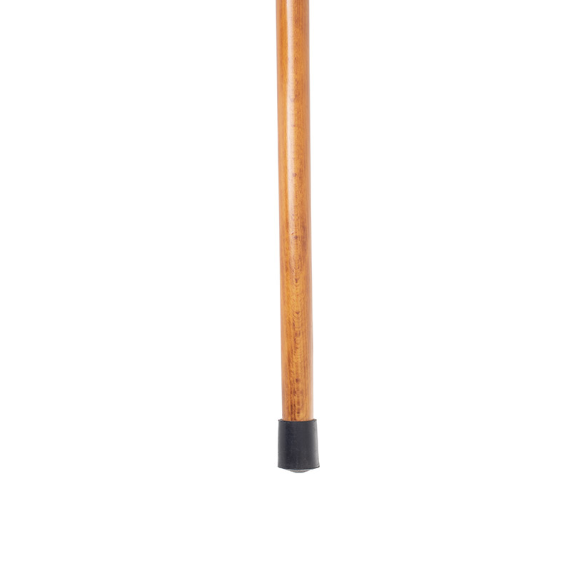 Red Soft-Touch Derby Handle Wooden Walking Stick