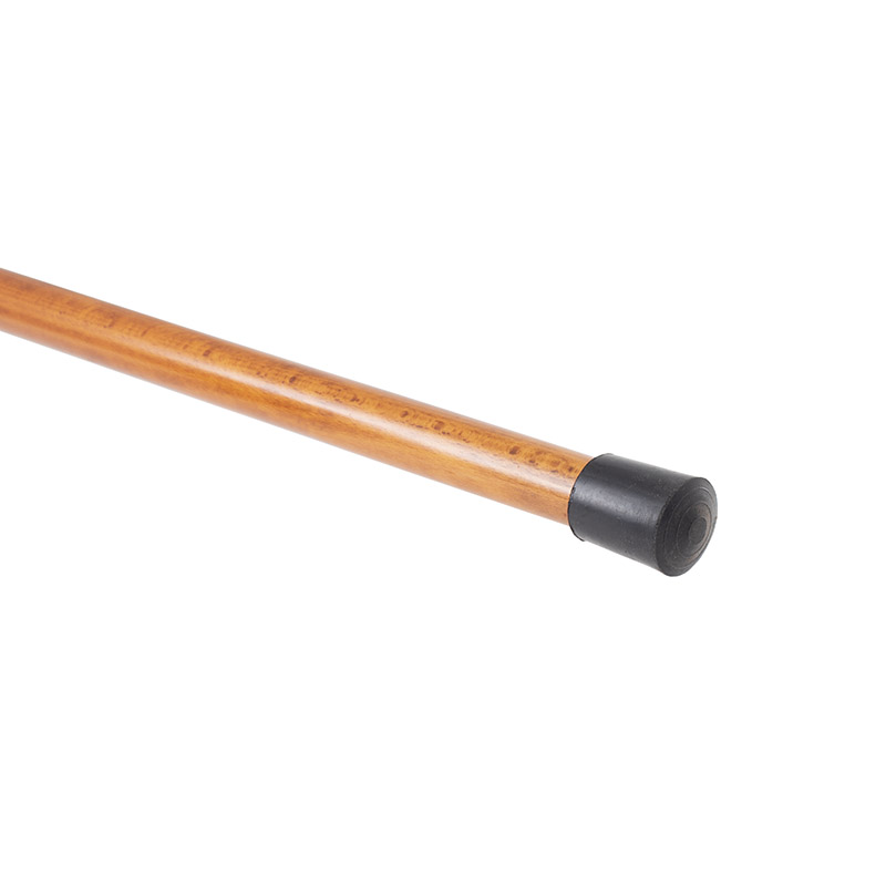 Red Soft-Touch Derby Handle Wooden Walking Stick