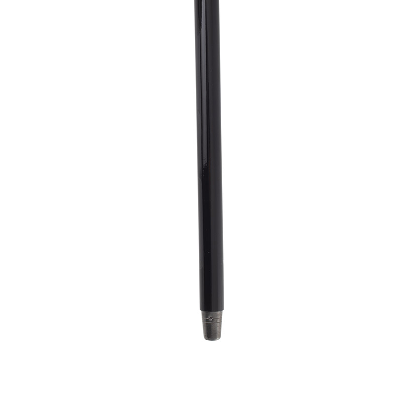 Decorative Chrome Knob Handle Black Beech Walking Stick